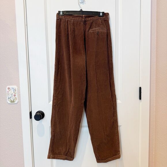 VTG Eddie Bauer Womens Wide Whale Corduroy Pants Sz 12 Pleated Baggy Classic 90s - Picture 4 of 9